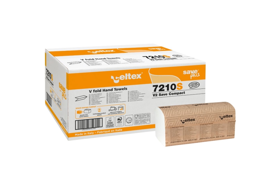 CELTEX - ASCIUGAMANO V2 SAVE COMPACT 21,5X21 - 250 FG X 12